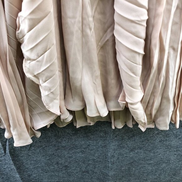 NWT Alex Gaines Strapless Mini Party Dress Size 6 Blush Pink Accordion Chiffon - Picture 8 of 13